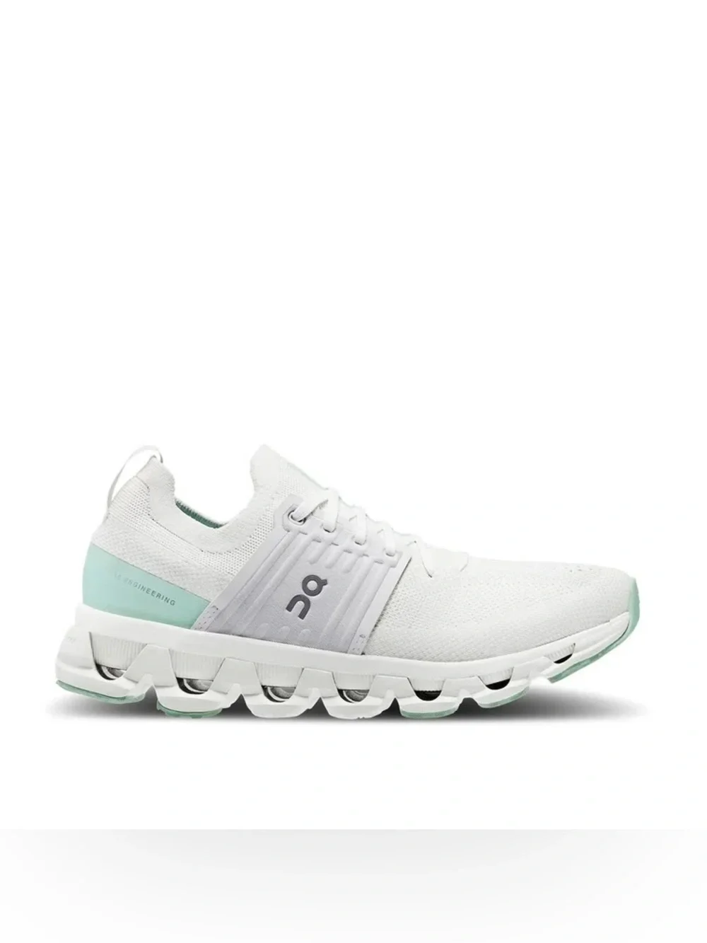 On Running Cloud Running Shoe in White with Mint Accents women’s 10.5 - Picture 1 of 15